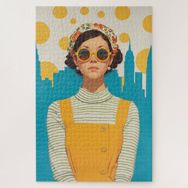 Retro New York Sunshine Jigsaw Puzzle (Vertical)