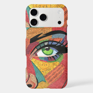 Retro Newspaper Collage Pop Art Eye Illustration i