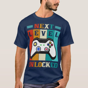 Retro Next Level Unlocked Funny Video Gaming Gift T-Shirt