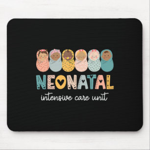 Retro Nicu Nurse Shirt Neonatal Intensive Care Uni Mouse Pad
