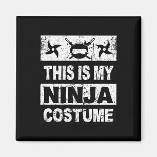 Retro Ninja Costume  Halloween For Boy Kids Men  Magnet