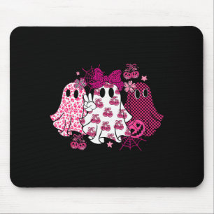 Retro Nk Leopard Pumpkin Ghost Halloween Women Gir Mouse Pad