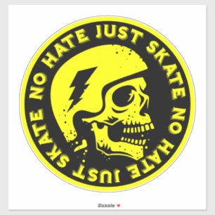 Retro no Hate Just Skate Skull