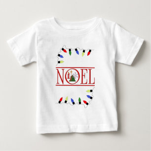 retro NOEL string of lights Baby T-Shirt