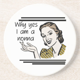 Retro Nonna Tshirts and Gifts Coaster