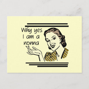Retro Nonna Tshirts and Gifts Postcard