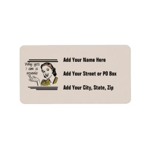 Retro Nonnie T-shirts and GIfts Label