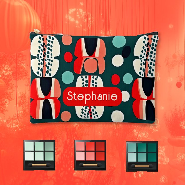 Retro Nordic Pattern on Deep Green Accessory Bag (Creator Uploaded)