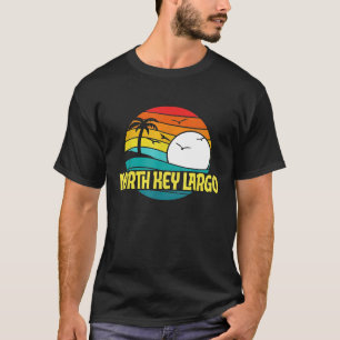 Retro North Key Largo Sun Surf 80s Graphic T-Shirt