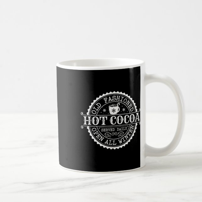 Retro North Pole Old Fashioned Hot Cocoa Coffee Me Mug (Right)