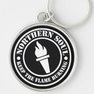 Retro Northern Soul style design Key Ring