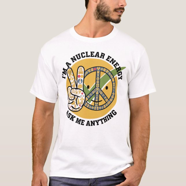 Retro Nuclear Energy design vector art gift  T-Shirt (Front)