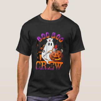 Retro Nurse Boo Crew Halloween for Registered Nurs T-Shirt