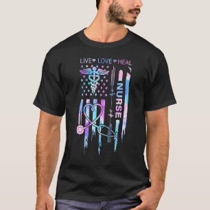 Retro Nurse Colourful Nurse Life Nurse's Day With T-Shirt