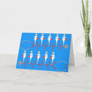 Retro Nurse Congratulations Greeting Card