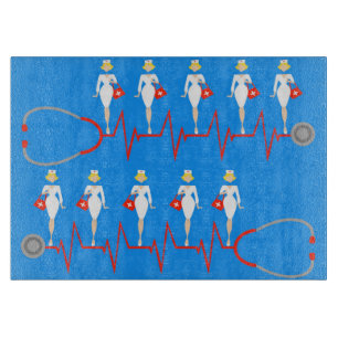 Retro Nurse Cutting Board