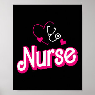 Retro Nurse Gifts Nurse Week Gifts Womens Funny Nu Poster