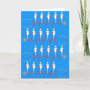 Retro Nurse Greeting Card