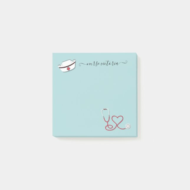 Retro Nurse Medical Post-it Notes (Front)