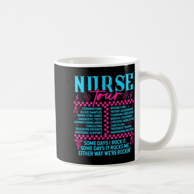 Retro Nurse Nurse Week Men Women Nurse  Coffee Mug (Right)