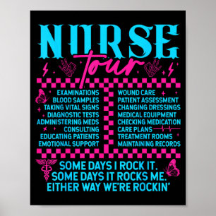 Retro Nurse Nurse Week Men Women Nurse  Poster