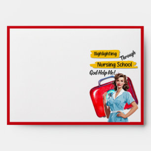 Retro Nurse Pinup_ Nursing Notes Envelope