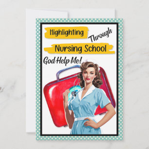 Retro Nurse Pinup_ Nursing Notes Invitation