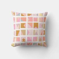 Retro Nursery Decor Geometric Pink Pastel Cute