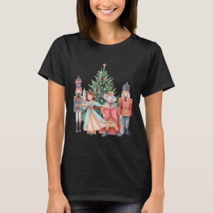 Retro Nutcracker Christmas Sugar Plum Fairy Holida T-Shirt