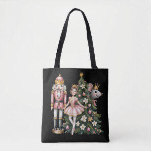 Retro Nutcracker Scene Vintage Christmas Matching Tote Bag