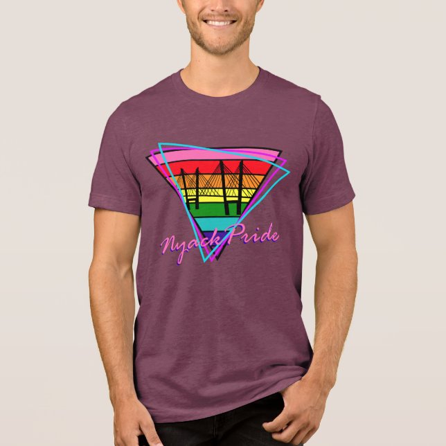 Retro Nyack Pride Tri-Blend Shirt (Front)