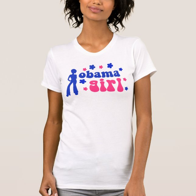 Retro Obama Girl T-Shirt (Front)