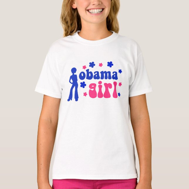 Retro Obama Girl T-Shirt (Front)