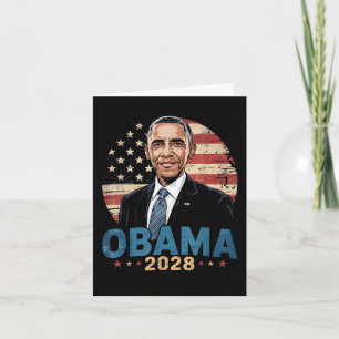 Retro Obama Vintage President 2028 Obama Card