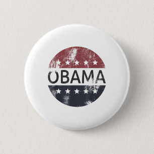 Retro Obama Vintage Vote President Barack Obama 6 Cm Round Badge
