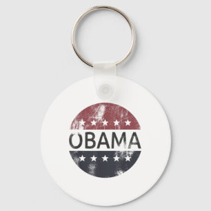 Retro Obama Vintage Vote President Barack Obama Key Ring
