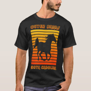 Retro Obx Nc Corolla Beach Vacation Outer Banks Wi T-Shirt