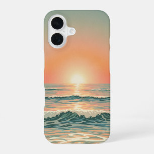 Retro Ocean Horizon iPhone 16 Case