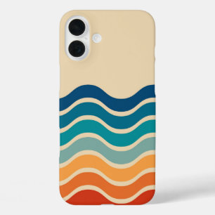 Retro Ocean Wave Abstract Phone Case