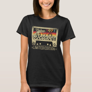 Retro - October 1971 54th Birthday 54 Years Old - T-Shirt