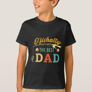 Retro Ofishally The Best Dad Fishing Father Fisher T-Shirt
