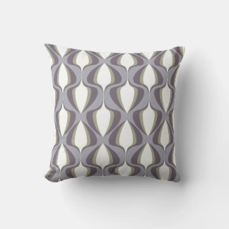 Retro Ogee Grey Cushion