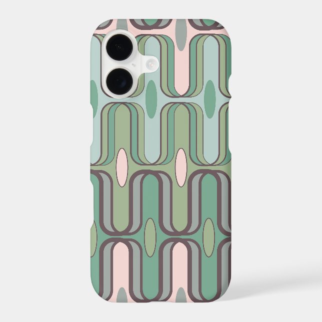 Retro Ogee Pods Pastels Abstract Mod Phone Case (Back)