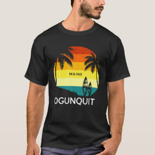 Retro Ogunquit Beach Vintage Surf Palm 70S Venice T-Shirt