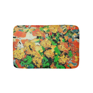 Retro Oil Painting: Van Gogh Monet Bath Mat