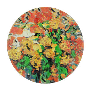 Retro Oil Painting: Van Gogh Monet Cutting Board