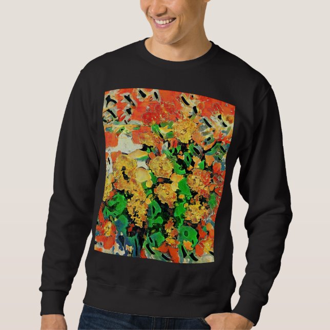 Retro Oil Painting: Van Gogh Monet Sweatshirt (Front)