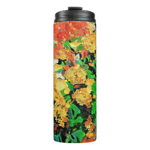 Retro Oil Painting: Van Gogh Monet Thermal Tumbler