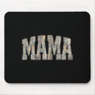 Retro Old Camo Mama Camouflage Mum Mothers Day Mouse Pad
