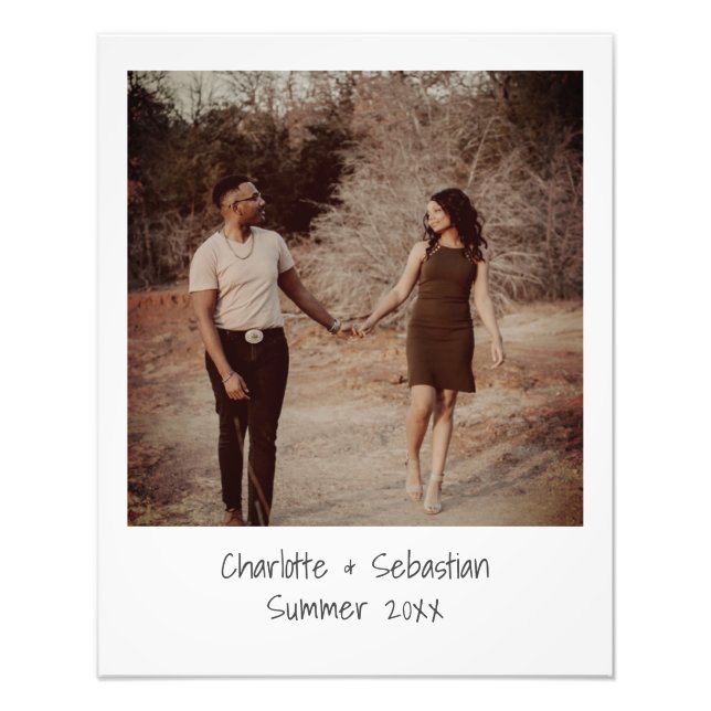 Retro Old Instant Faded Filter Photo Personalised (Front)